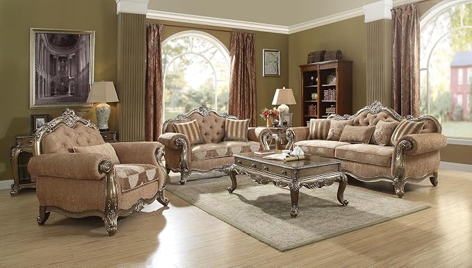 4-Piece Living Room Set Include Sofa w/ 5 Pillows, Loveseat w/ 2 Pillows by Unknown