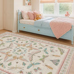 Washable 5x8 Light Pink Rug for Bedroom - Image 7