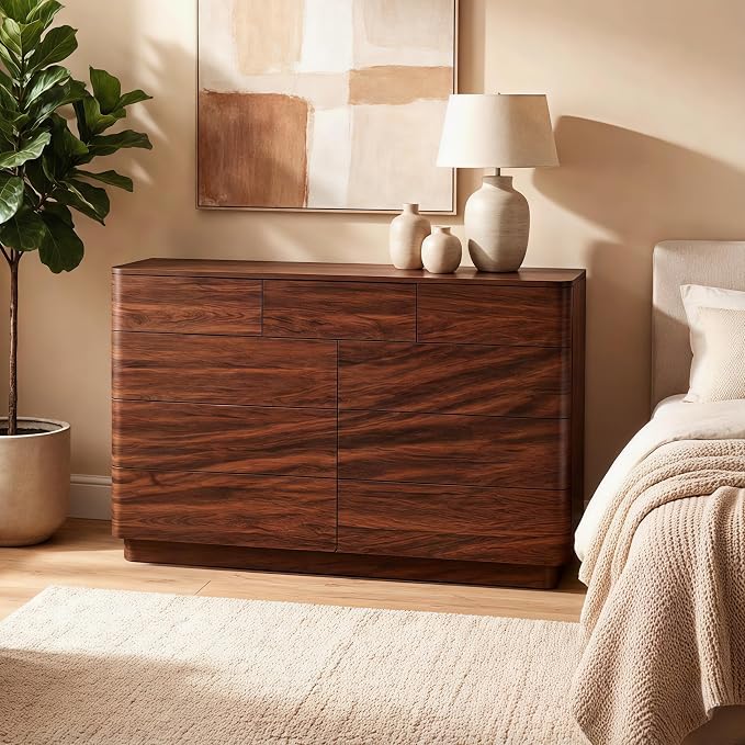 ACCOHOHO 9 Drawer Dresser for Bedroom, Large Storage Chest of Drawers, TV Stand - Image 5