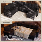Marsail 110" Sectional Sleeper Sofa - Image 3