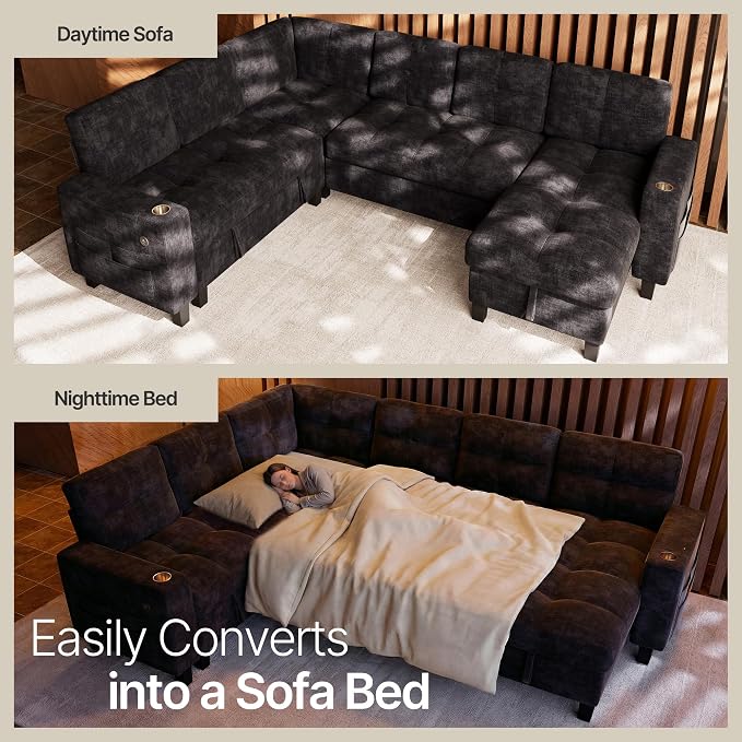 Marsail 110" Sectional Sleeper Sofa - Image 3