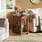 WLIVE Farmhouse End Table, Narrow Side Table - Image 2