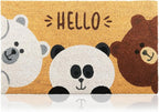 Coir Welcome Mat, 17 x 29 in | 100% Natural Coir, Anti-Shedding, Durable PVC by AmaruDoorMats