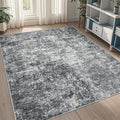 5x8 Area Rugs for Living Room Washable Bedroom Dining Room Black Grey | Modern by Aelenmu