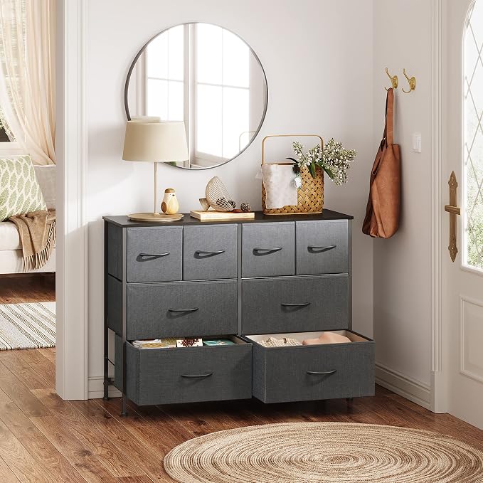 WLIVE Dresser for Bedroom with 8 Drawers, Wide Fabric Dresser for Storage and - Image 4