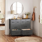 WLIVE Dresser for Bedroom with 8 Drawers, Wide Fabric Dresser for Storage and - Image 4
