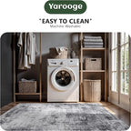 8x10 Area Rugs, Abstract Modern Ultra Soft Washable Rug, Non Slip Carpet - Image 6