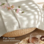 NICETOWN Bone White Linen Curtains - Image 6