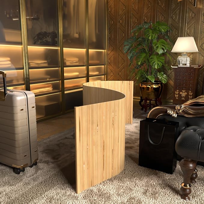 2 ft. Tall Reversible Bamboo Wave Screen - Image 3