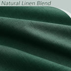 Dark Green 100% Blackout Curtains 96 Inch Length 2 Panels Set - Image 3