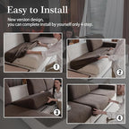 OHSIO Couch Cushion Covers for Sectional Sofa, Stretch Soft Sofa Slipcovers - Image 7