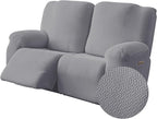 Genina Recliner Loveseat Cover Stretch Couch Covers Sofa slipcover by Genina