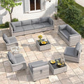10-Seat Modern Patio Furniture Set by MASIONBACKYARDS