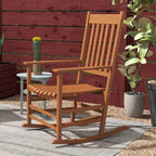 Outsunny Outdoor Rocking Chair Set of 2, Patio Rocking Chair - Image 7