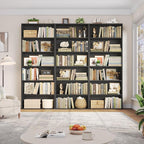 FOTOSOK 6-Tier Open Bookcase and Bookshelf, Freestanding Display Storage - Image 4