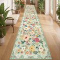 DUKINO 2x14 Runner Rug, Washable Long Kitchen Runner Rug Non Slip, Low Pile by DUKINO