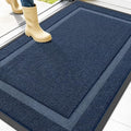 OLANLY Front Door Mat Outside 47x32, All-Season Heavy-Duty Rubber Doormat | Blue by OLANLY
