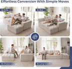 MAXYOYO Sectional Sofa Couch and Chaise Lounge, L Shaped Modern Cloud Couch - Image 3