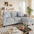 JAMFLY Convertible L-Shaped Sectional Sofa by JAMFLY