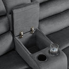 MCombo 73.8'' Wall Hugger Power Loveseat Recliner, Reclining Loveseat - Image 7