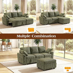 Ihanherry 81-inch Corduroy Modular Sectional Sofa Bed - Image 8