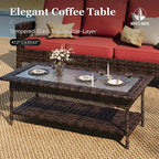 HERA'S HOUSE Red Outdoor Furniture Set - Image 7