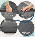 Hobestluk Bean Bag Chair with Memory Foam Ultra Soft Faux Fur Fabric Ergonomic - Image 6
