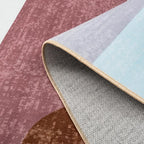 Ompaa Living Room Rug 5x8 Brown Area Rug Machine Washable Rug Non Slip Indoor - Image 6