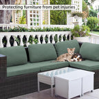 8PCS Patio Cushion Covers.Patio Furniture Couch SeatSlipcovers | Washable - Image 6