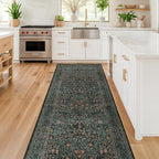 Dark Green 2x7 Long Washable Runner Rug Non Slip, Throw Rugs Runners - Image 7