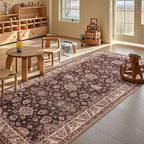 Washable Runner Rug, 2x6Ft Floral Runners - Image 7