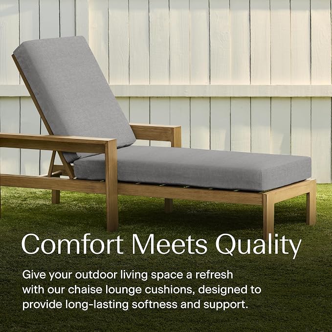 Honeycomb Outdoor Chaise Lounge Cushion - Image 3