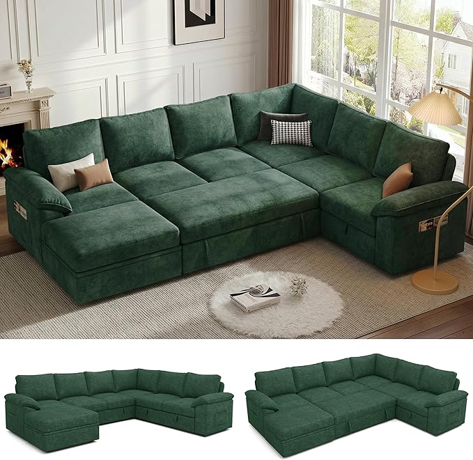 108 Inch Modular Sectional Sofa by Unknown
