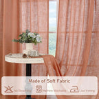 Light Filtering Linen Curtains 54 inches Long - Image 8