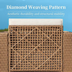 SUNSHINE VALLEY 4 Pieces Patio Furniture Set, Outdoor Rattan Wicker - Image 5