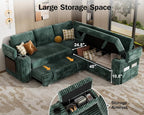 Vipbear 86" Modular Sectional Sleeper Sofa - Image 5