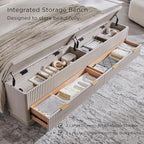 T4TREAM Fluted King Size Bed Frame - Image 4