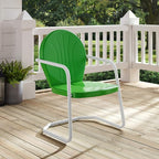 Crosley Furniture Griffith Outdoor Chair, Retro Metal Patio Chairs - Image 7