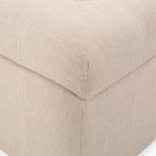 Christopher Knight Home Hedda Tufted Fabric Storage Ottoman - Image 7