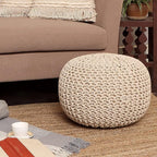 REDEARTH · Round Pouf Ottoman - Image 2