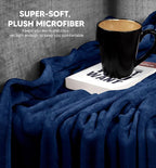 Utopia Bedding Ultra Soft Fleece Bed Blanket Throw Size Navy | Microfiber Plush - Image 3