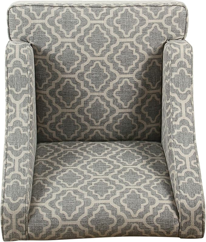 Homepop Home Decor | Upholstered Classic Swoop Arm Accent Chair | Accent Chairs - Image 5