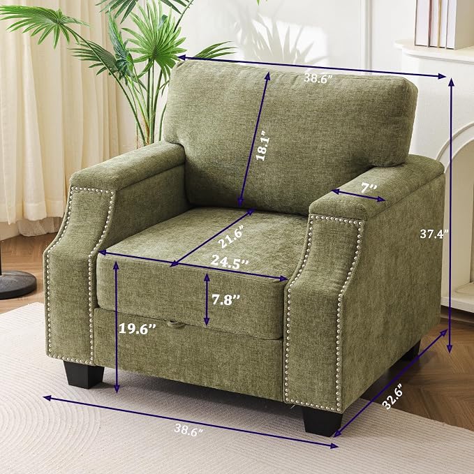 Oversized Accent Chair Set of 2 - Image 6