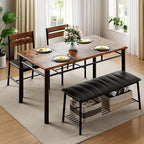 IRONCK Dining Table Set for 4, Kitchen Table - Image 3