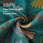 LUTBM Boho Throw Blanket for Bed 100% Cotton Soft Quilt Summer Lightweight - Image 6