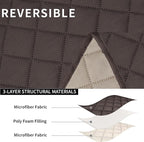 Easy-Going Oversized Loveseat Recliner Cover, Reversible Couch Cover - Image 5