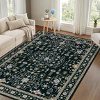 4x6 Area Rugs Living Room: Washable Vintage Rug - Image 9