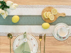 FEXIA Sage Green Table Runner 72 Inches Long - Image 6