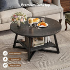 Coffee Table for Living Room, Round Coffee Table, Small Circle Coffee Table - Image 6