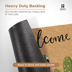 Coir Welcome Mat, 17 x 29 in | 100% Natural Coir, Anti-Shedding, Durable PVC - Image 7